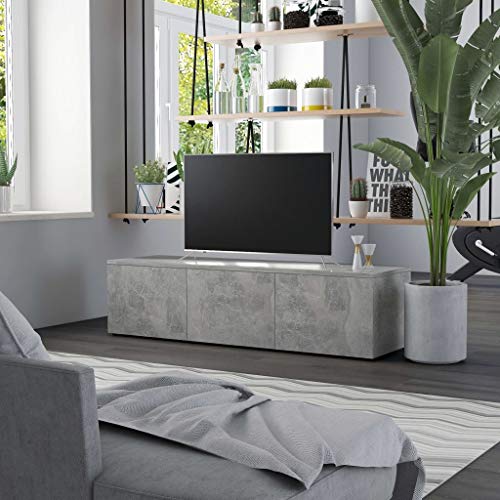 Queen.Y Modern TV Stand for TVs up to 55 Inch, Wooden TV Console Table Media Cabinet with 3 Drawers, Minimalist Entertainment Center Gaming Table for Home Livingroom, 47" Concrete Grey Queen.Y Modern TV Stand for TVs up to 55 Inch, Wooden TV Console Table Media Cabinet with 3 Drawers, Minimalist Entertainment Center Gaming Table for Home Livingroom, 47" Concrete Grey