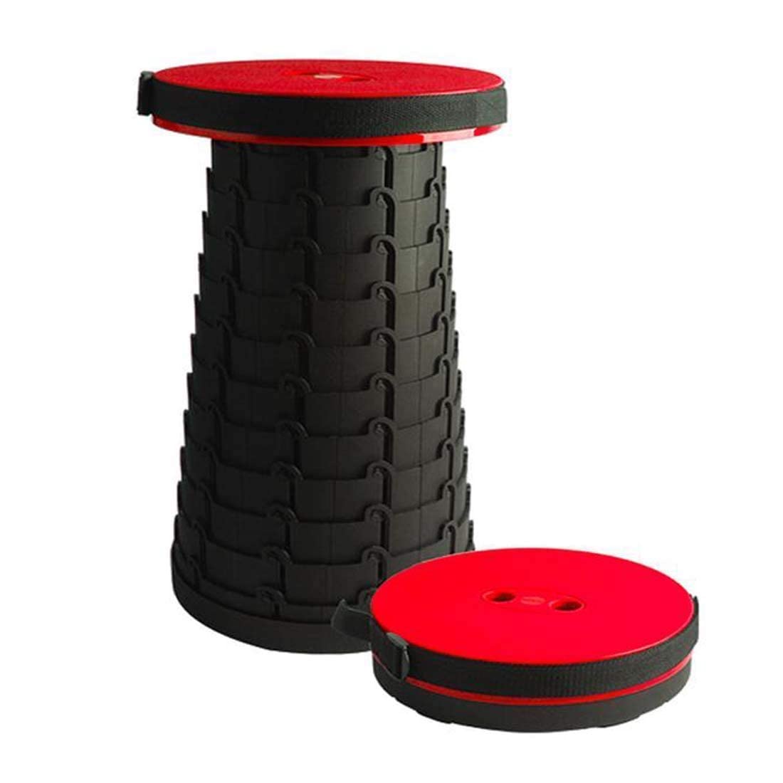 BLINE Foldable Height Adjusting Stool, Multicolor, Modern, Minimalist, Plastic Seat, Perfect for Indoor & Outdoor Use