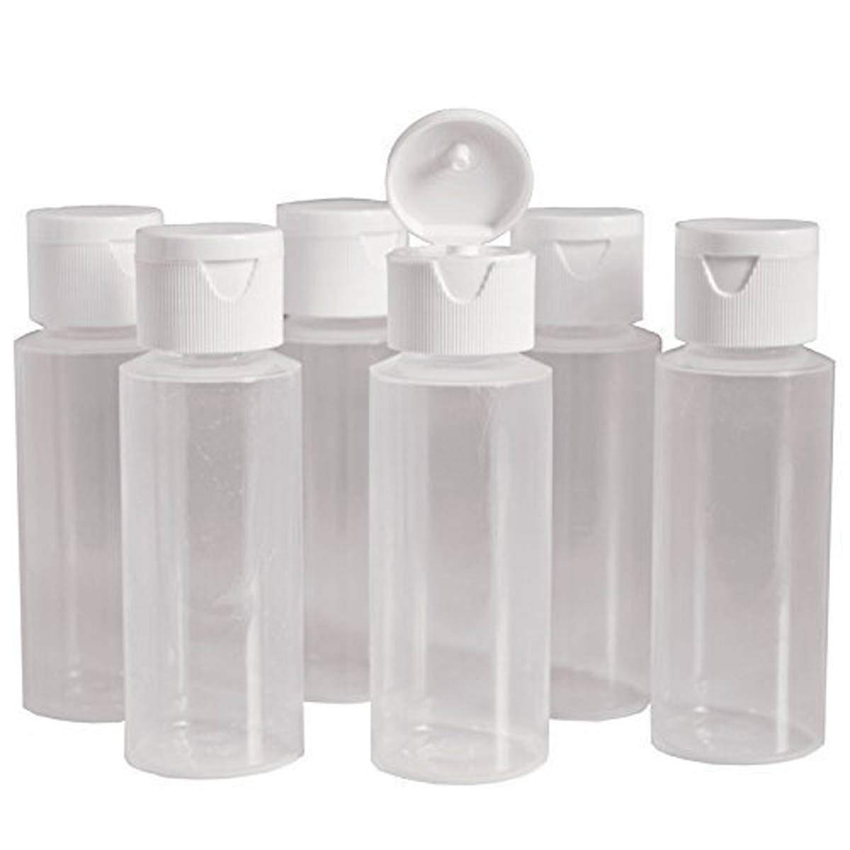 DIY Crafts Pack of 6 Pcs, Design No # 1, BPA Free Clear Plastic Empty Bottle(Pack of 6 Pcs, Design No # 1)