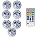 Lumière Led Submersible Lumière Submersible À Distance Rvb Sous-Marine Étanche À Led Ip68 Pour La Veilleuse À Piles De Jardin De Piscine De Réservoir De Poissons-Rvb_7 Lampe 1 Télécommande