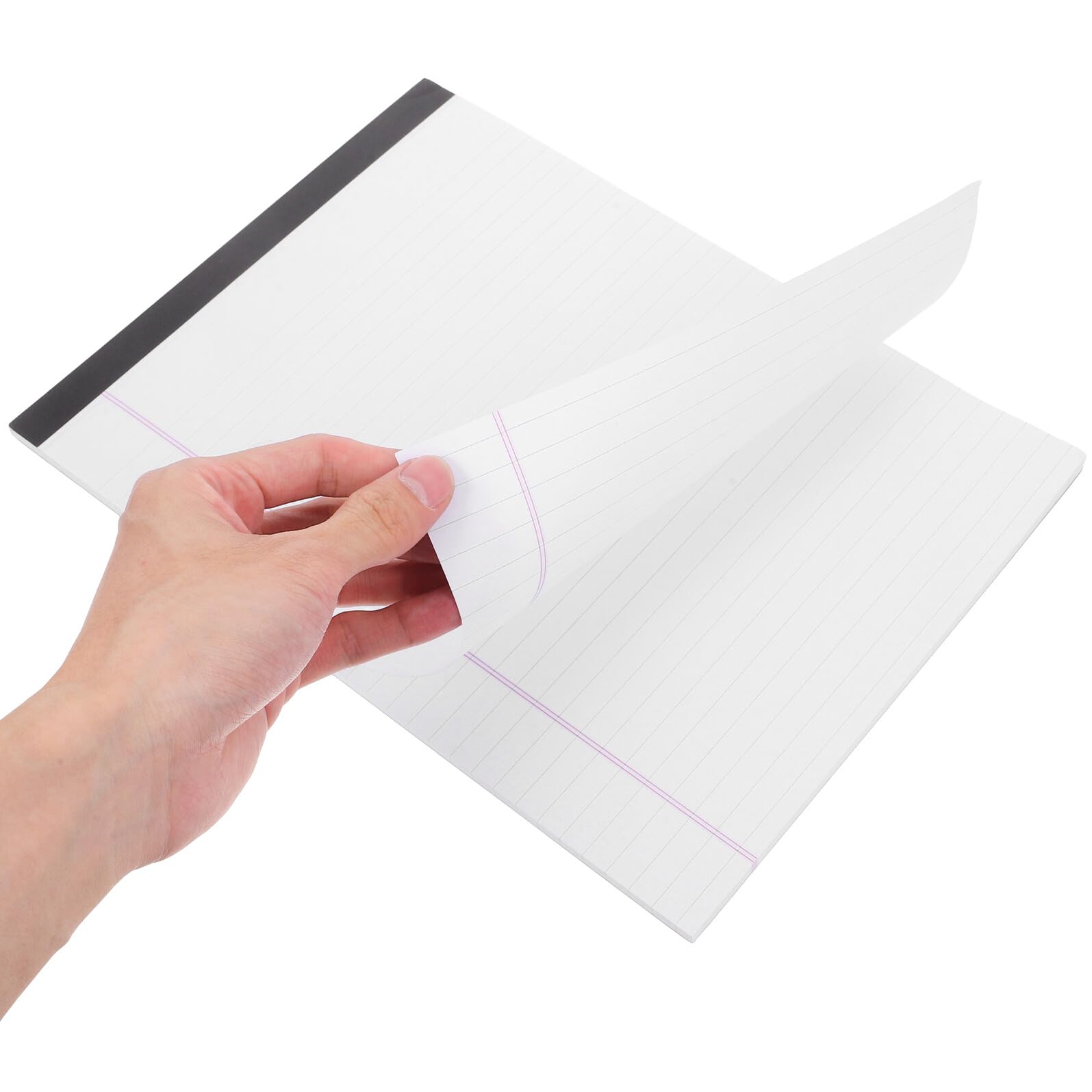 Didiseaon Blocchi per Appunti A4 Legali a Righe Larghe, Blocco Note Rimovibile Supporto Spesso per Studenti, Carta Liscia Spessa Anti-traspimento per Scuola e Ufficio, Confezione da 4 Pezzi
