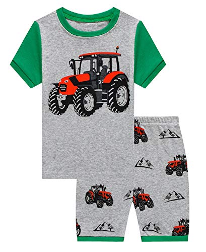 Image of KikizYe Little Big Boys Long Sleeve Pajama Sets 100% Cotton Pjs