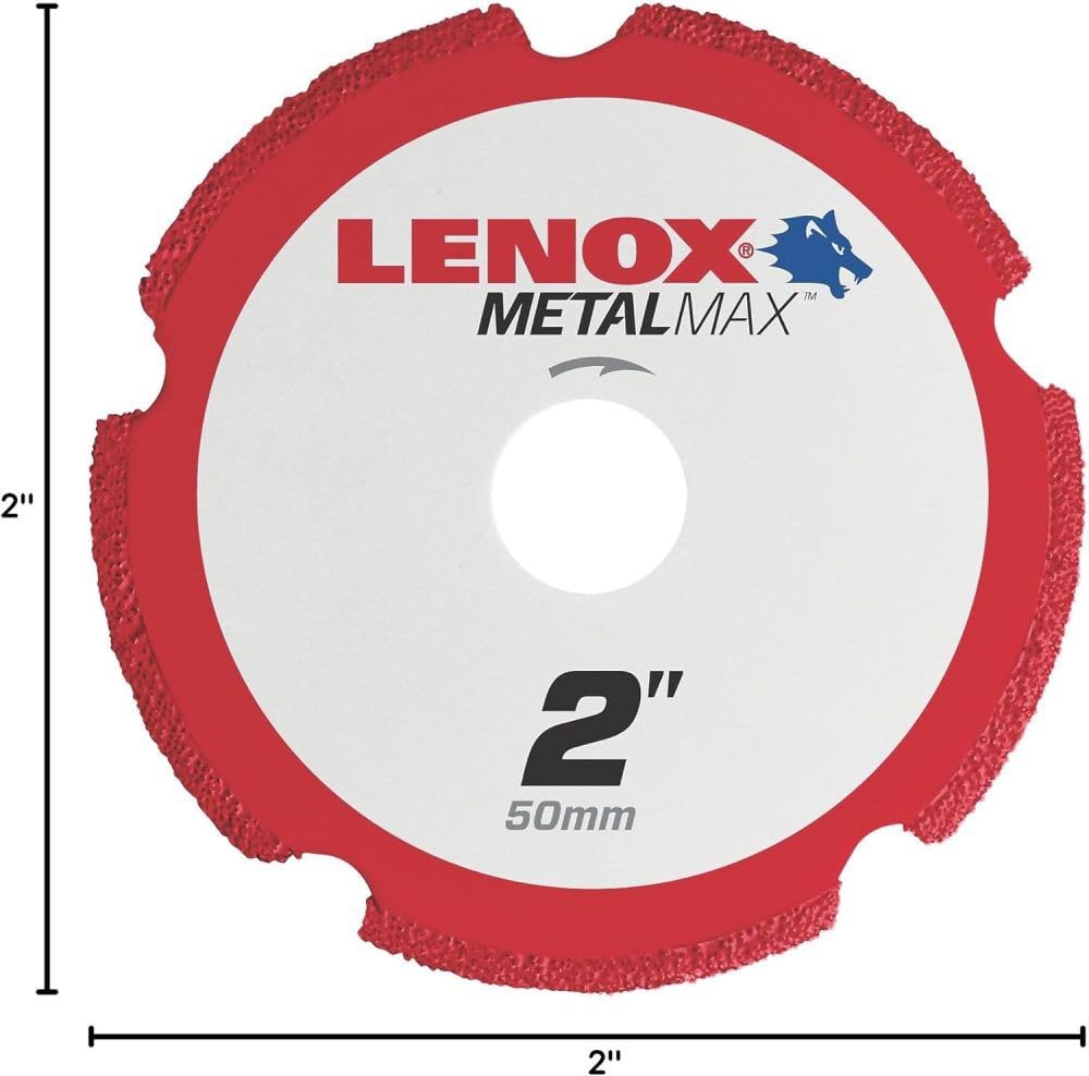 Lenox Tools 1972917 Lenox - Rueda de corte, diámetro de 2 pulgadas, 3/8 pulgadas, 30500 RPM