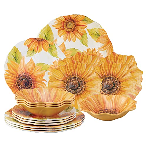 The Best Sunflower Melamine Dinnerware Set For A Stylish Table Setting
