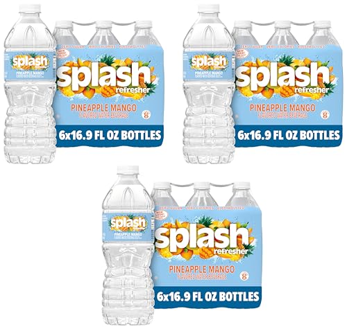 Image of Splash Blast Refresher, Pineapple Mango | 16.9 Fl Oz | Plastic Bottle | 18 Count