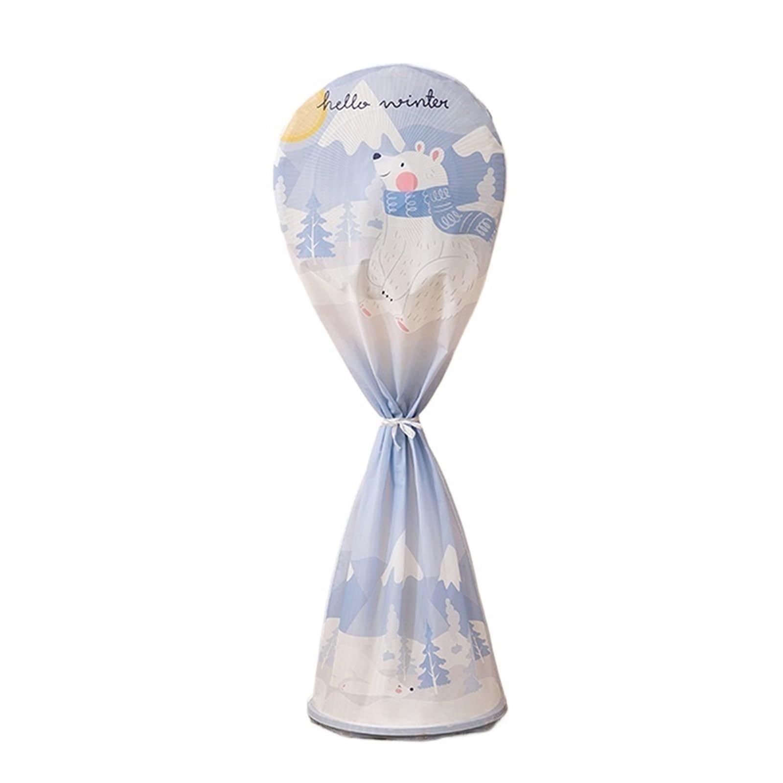 TRRYUIP Fan Cover Portable Dustproof All-inclusive Electric Fan Dust Cover Household Floor Waterproof Protective Accessories(L size - polar bear)