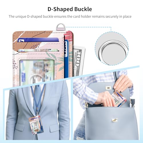 Image of Mayski Slim Wallet, Credit Card Holder for Women, Minimalist Front Pocket RFID Blocking Card Cases, Small Wallet Women Men(Leaves2)