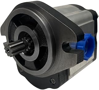 Magister Hydraulic Gear Pump 9 Tooth Spline Shaft 0.27 CID, 2.33 GPM, CW Rotation, Cast Iron Hydraulic Gear Pump, 3600 PSI, SAE A â€“ 2 Bolts Mounting Flange and 4000 Max RPM