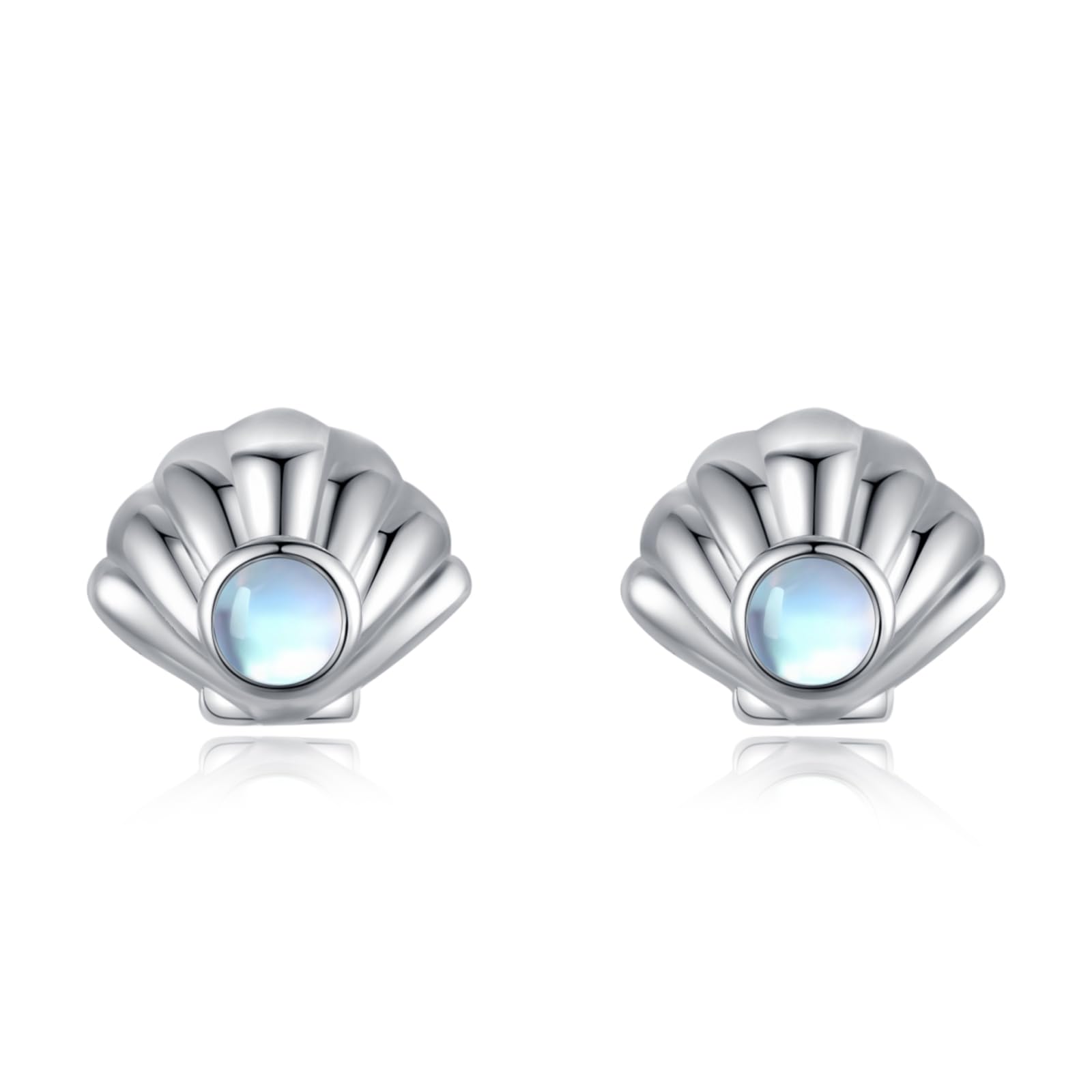 Mondstein Ohrringe für Damen 925er Sterling Silber Hypoaller