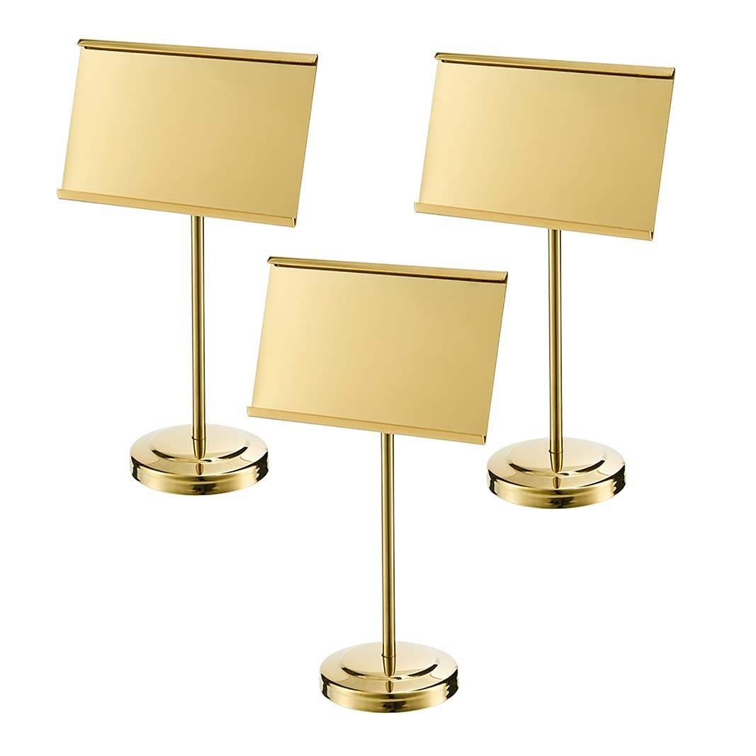 3 soportes para números de mesa, soporte para tarjetas, soporte de acero inoxidable, varios tamaños plateados, soportes para números de mesa de 4 pulgadas y 6 pulgadas para bodas/4 pulgadas (4 pulga