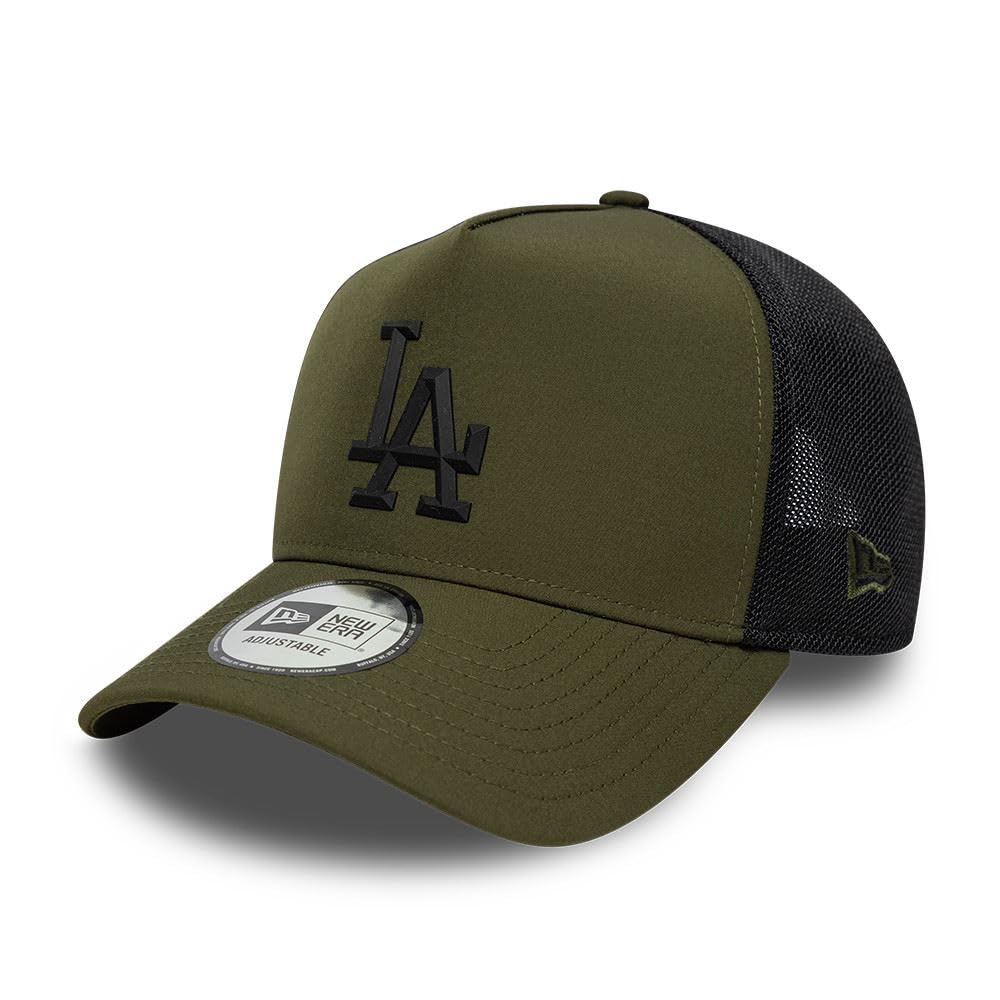 New Era Los Angeles Dodgers MLB Sport 9Forty A-Frame Trucker Cap Olive Gre — image 1