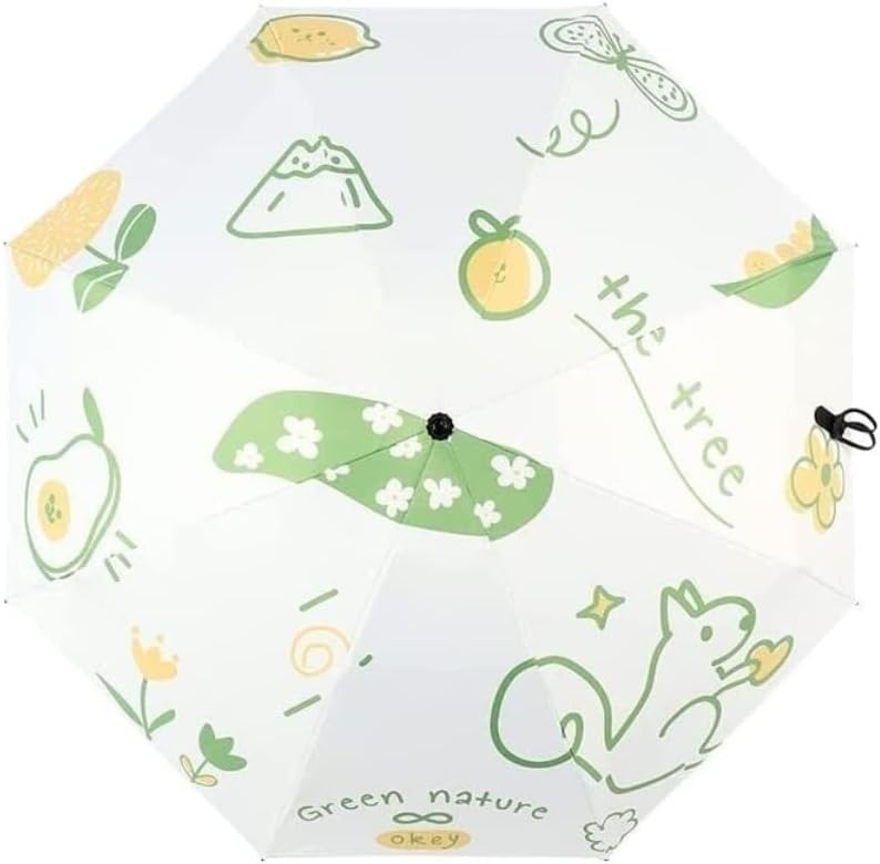 Portable Umbrella for Travel Sun Umbrella Sunscreen UV Protection Rain Umbrella Ultra Light Portable Umbrella Umbrella Outdoor(3 Fold Manual)