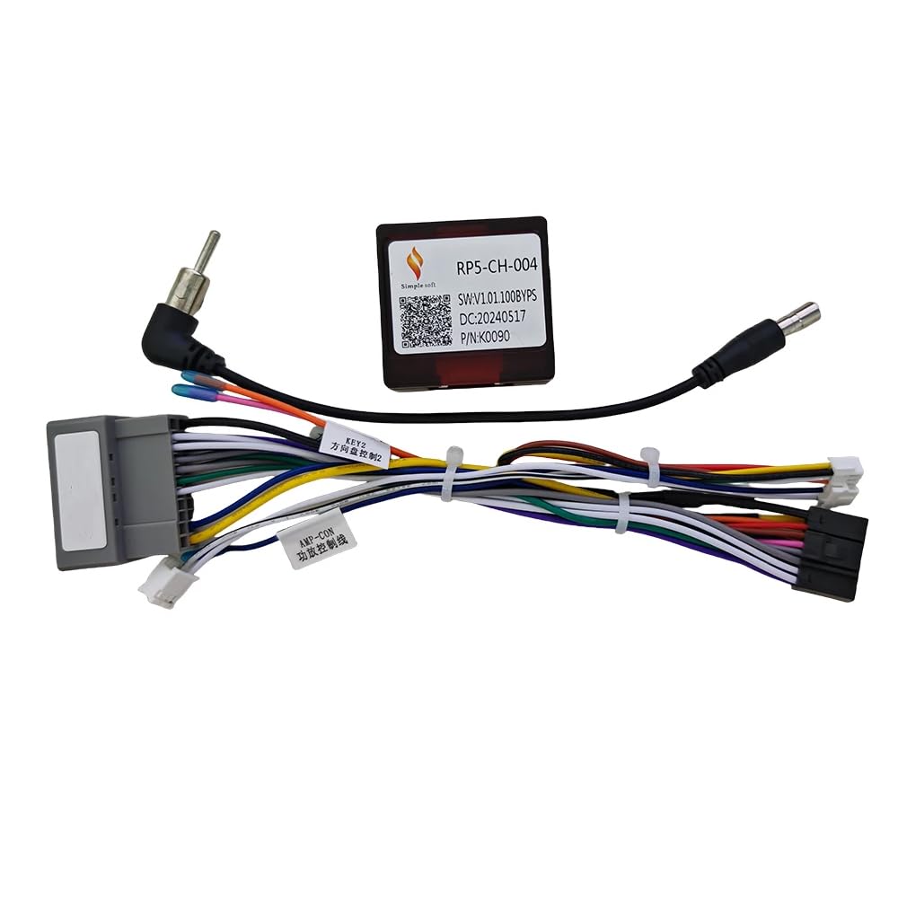 Photo 1 of 16pin Car Stereo Radio Power Retrofit Wiring Harness Adatper fits for Chrysler 300C Dodge Jeep Compass Patriot Commander Grand Cherokee Wrangle