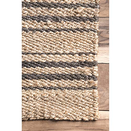 Rugs Usa X Lauren Liess Sycamore Striped Jute Area Rug, 2' X 8', Natural #TOP2