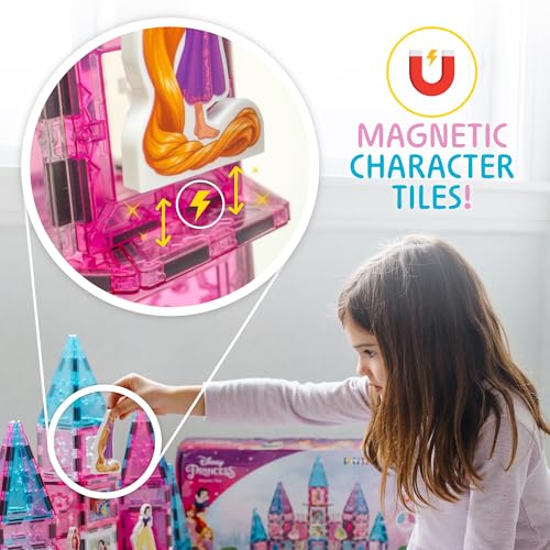 Tytan Disney Princess 172-Piece Magnetic Tiles Castle Set with Marble Run — view 10