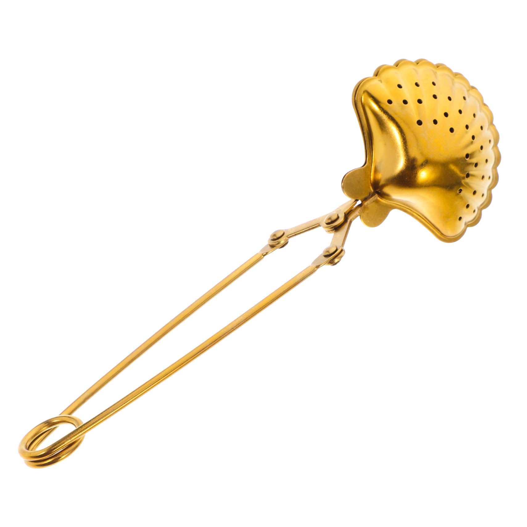 GRIRIW Tea Strainer with Long Handle Tea Infuser for Loose Leaf Iced Tea for Home Tea Rooms Unique Design with Chain