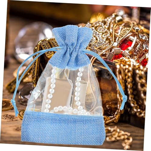 10 bolsas de rejilla con cordón rellenable para fragancia miniatura 6