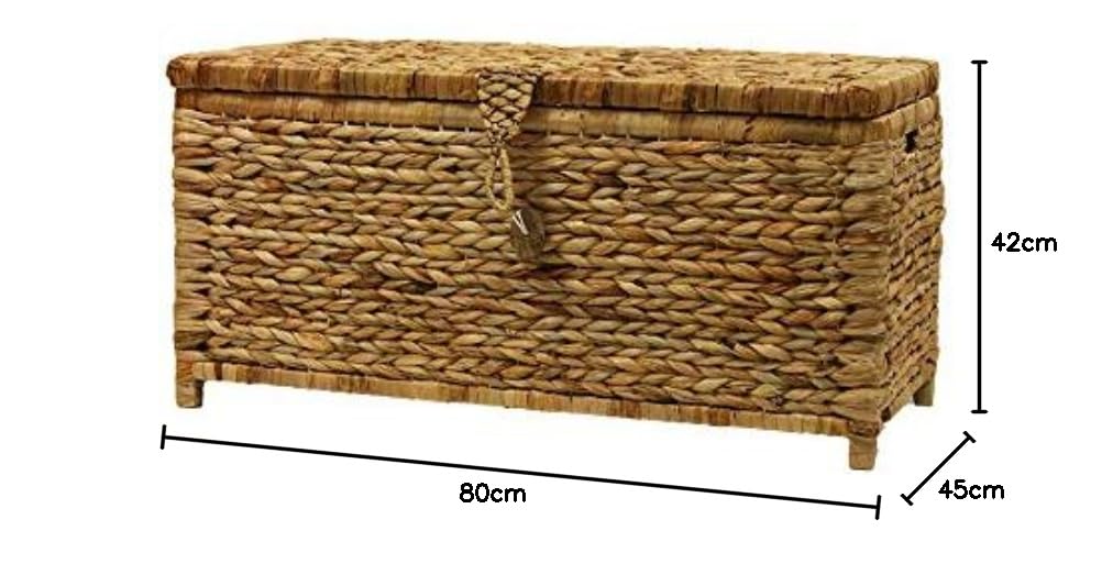 Vimini Naturale BAUL Decorazione Enea Treccia (80 * 42 * 45)