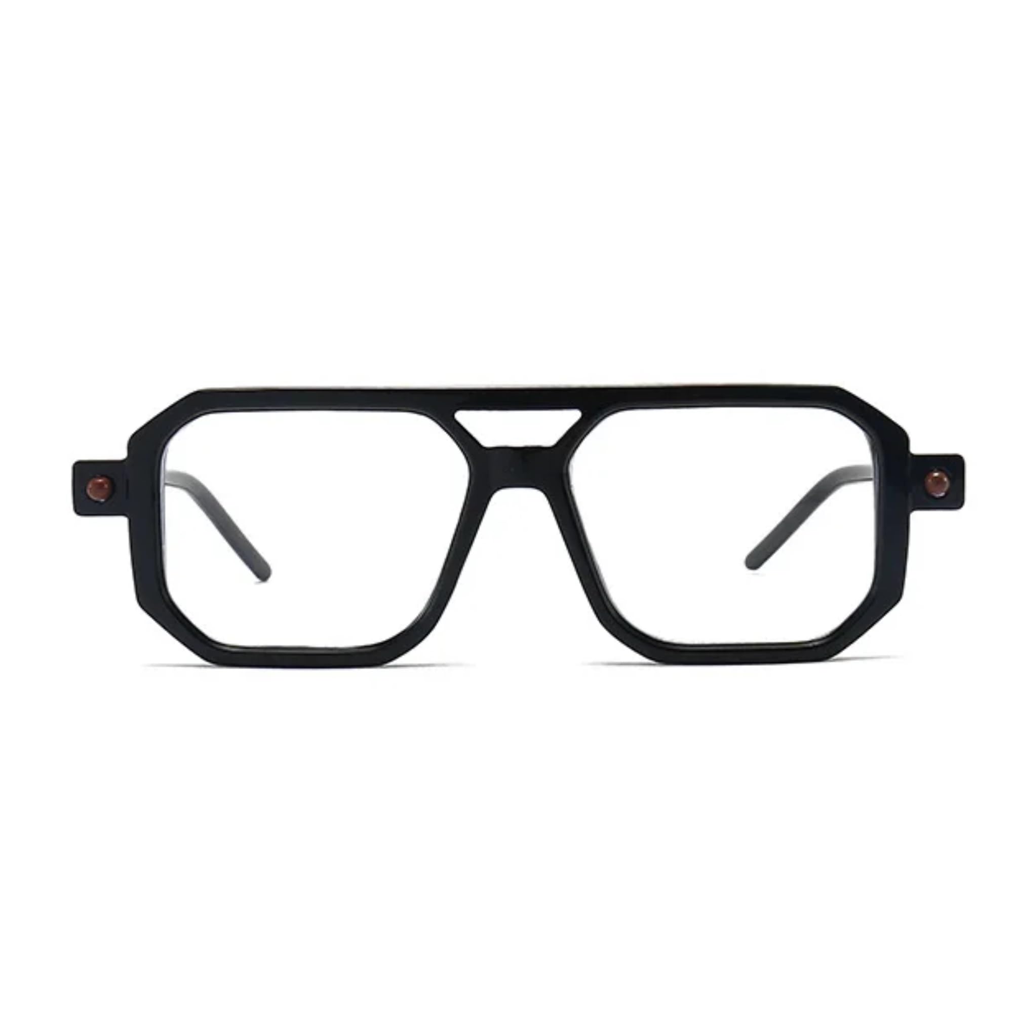 AUGEN By Visions India - Gafas de sol unisex con protección UV400, estilo retro, vintage, cuadradas, abstractas, talla mediana (163)