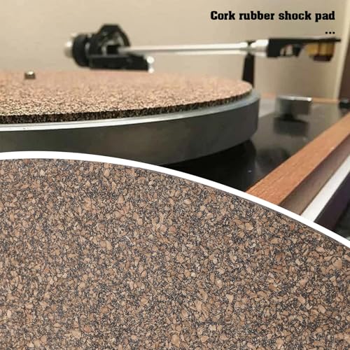 Be In Your Mind 295MM Korkmatte Plattenspielermatte Plattenspieler Anti-Rutsch-Matte Kork Plattenspielermatte Schallplattenunterlage Vinyl-Schallplattenmatte für Plattenspieler LP-Schallplatten