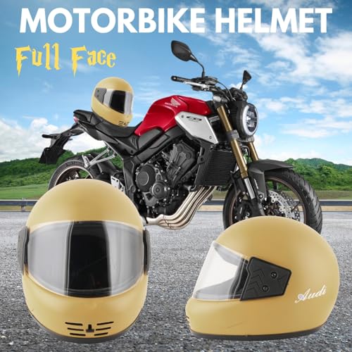 Image of Sage Square Audi Full Face Clear Visor Helmet | ISI Certified | High Standard Safety | Extra Comfort & Stylish