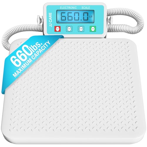 JJ CARE Heavy Duty Medical Scale 660 lbs with LCD Display