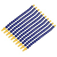 10 Stücke Ölkühlmittel Rohr, Kunststoff Flexible Wasser Ölkühlmittel Rohr Hose1 / 8 BSPT mit Ventil, Einstellbare Kühlmittel Gewindeschlauch für Drehmaschine CNC Maschine