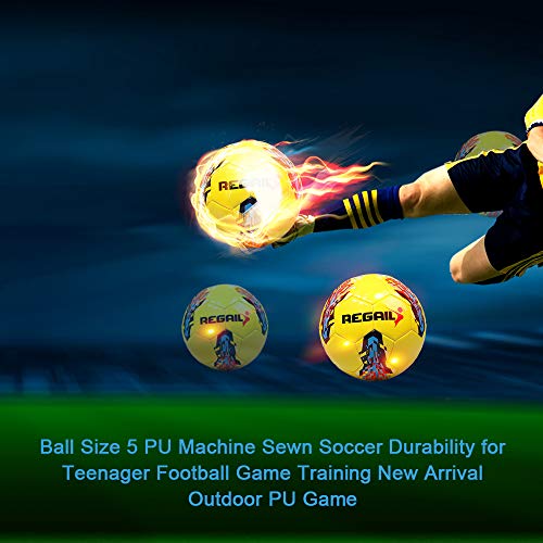 Futebol, Andoer Bola tamanho 5 PU máquina costurada de futebol durabilidade para adolescente treinam