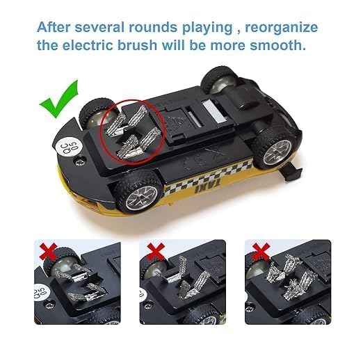 EXOMOON Electric High-Speed Slot Car Race Track Sets,1:43 Scale Dual Race Track with 2 Slot Cars and 2 Hand Controllers,Race Track for 6 7 8 9 10 11 12 Boys Girls 4
