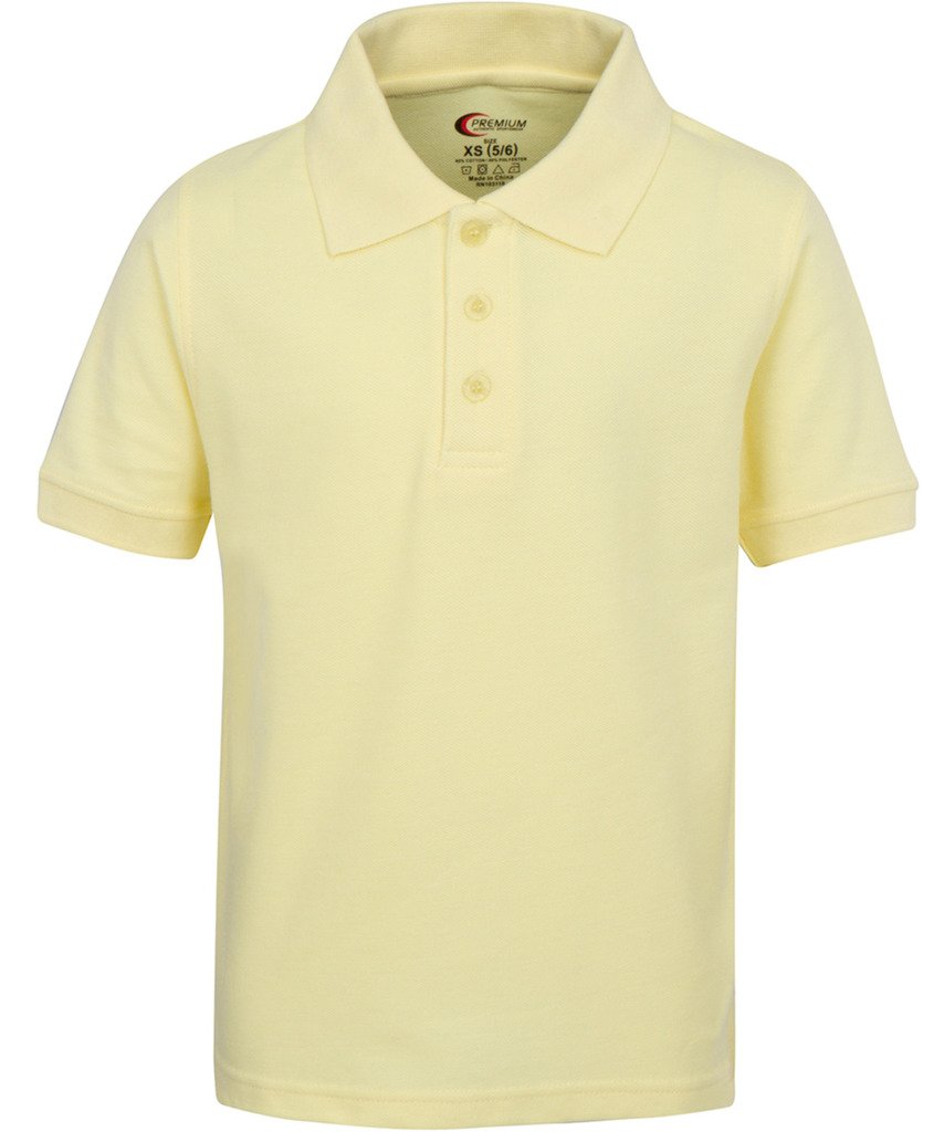 Premium Wear Boys School Uniform Short Sleeve Stain Guard Polo Shirt