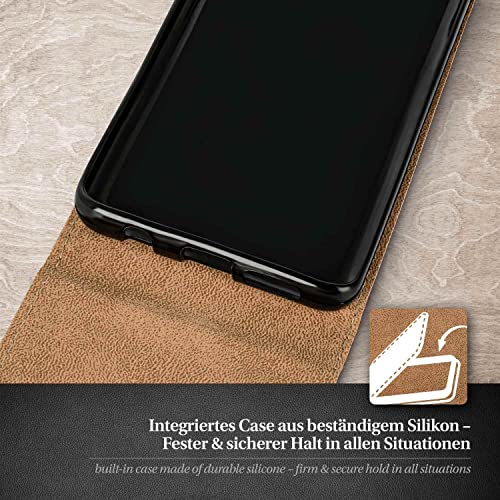 Étui de protection à rabat pour iPhone 13 Pro moex cuir synthétique bleu