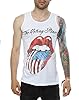 Rolling Stones Men's American Tongue Vest Small White #3