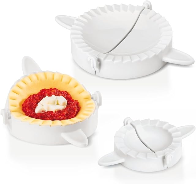 Metaltex Ravioli Presses, White, Set of 3, 9 cm Diameter-12/15.5 cm