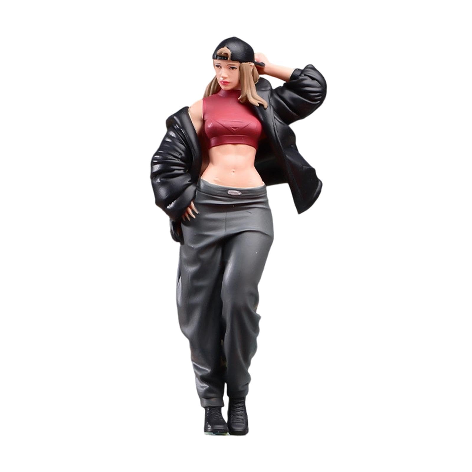 Figurine Miniature Femme échelle 1/18 – Résine Peinte – Pour Diorama, Maison De Poupée Et Décoration De Bureau