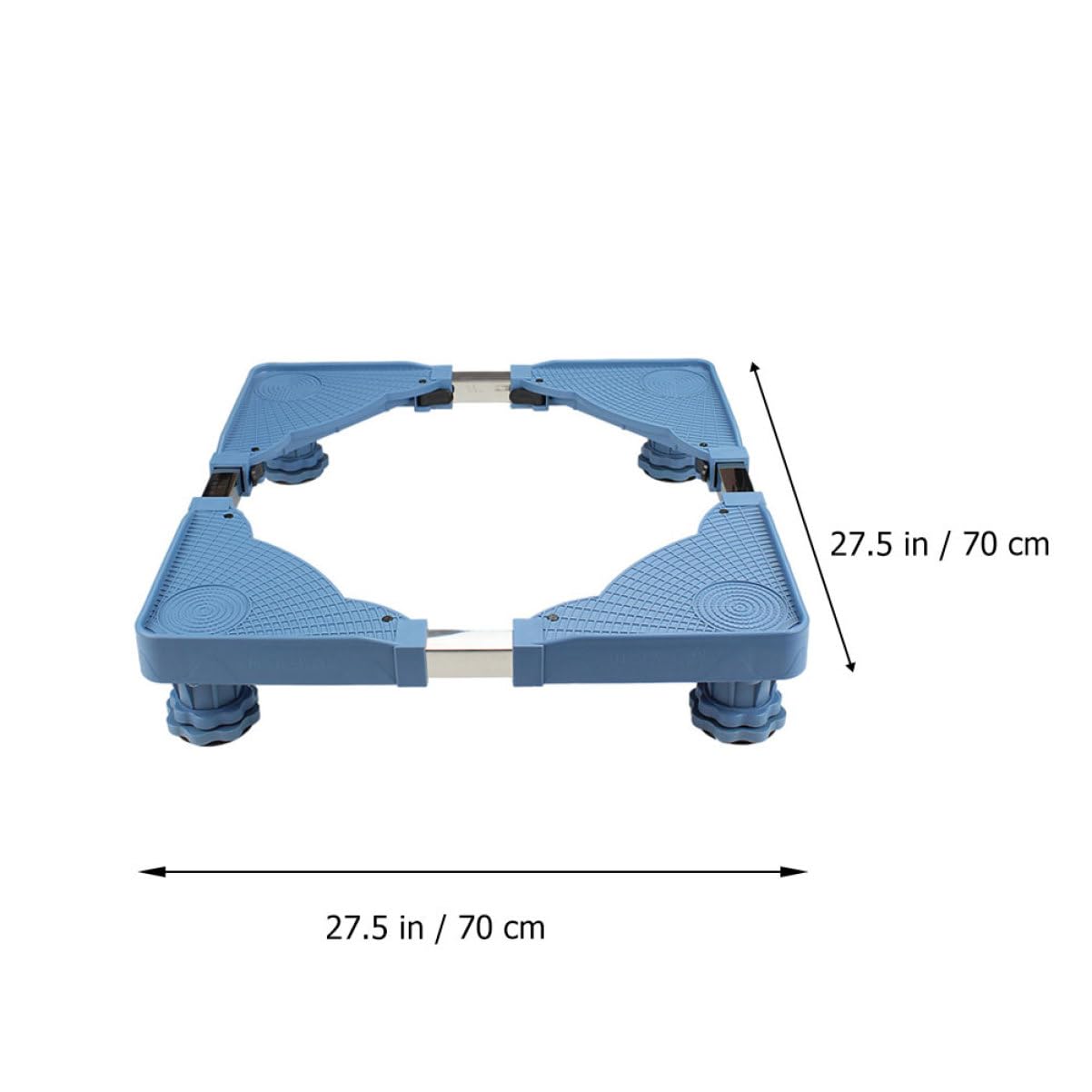 GLEAVI Base Ajustable para Lavadora y Soporte para Refrigerador 4 Pies, Altura Regulable, Antideslizante y Amortiguación para Mover y Fijar