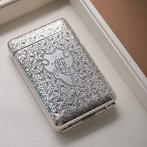 Image of Peaky Blinders Cigarette Case Retro Metal Portable 16 Cigarettes Box - Silver