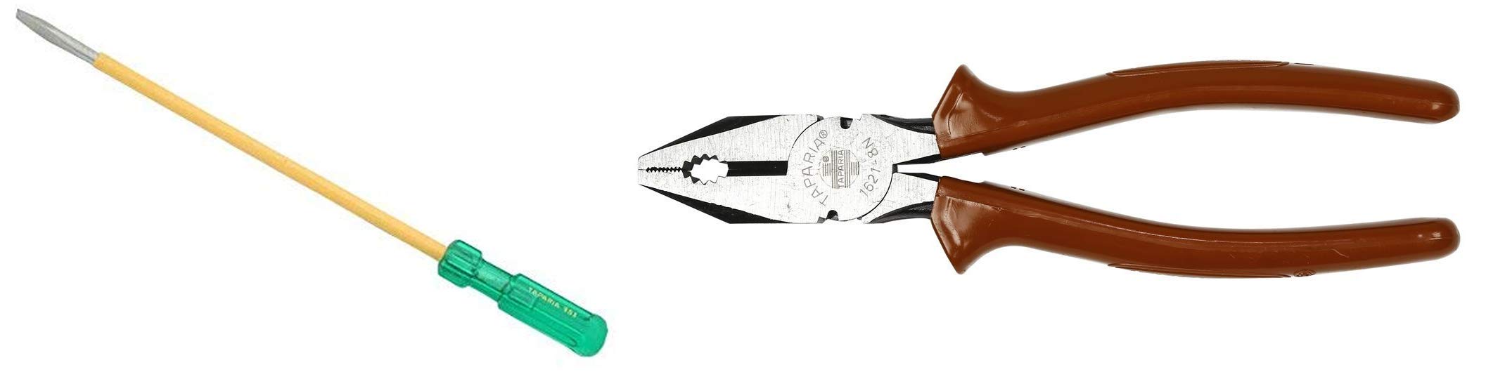 Taparia 903 I Steel Two in One Screw Driver (Green and Yellow)