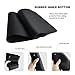 HOOYEE Extended Non-Slip Rubber Base 3mm Thick Soft Keyboard Gaming Mouse Pad Mat, Stitched Edges 31.5