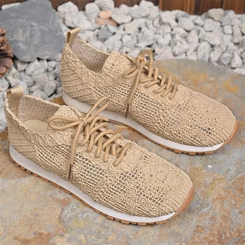 Women’s Fashion Knit Walking Sneakers Breathable Slip-On Running Shoes Casual Lightweight Gym Workout Walking Shoes2
