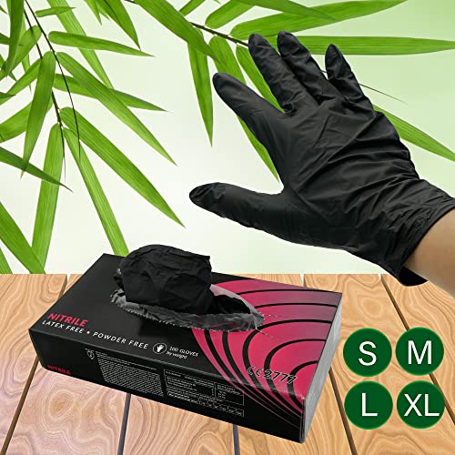 BeTasty - Guantes de nitrilo (1000 unidades, talla M), color negro Cover
