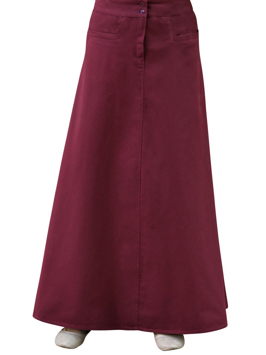 SHUKR Women's Cotton Flattering Fit Skirt