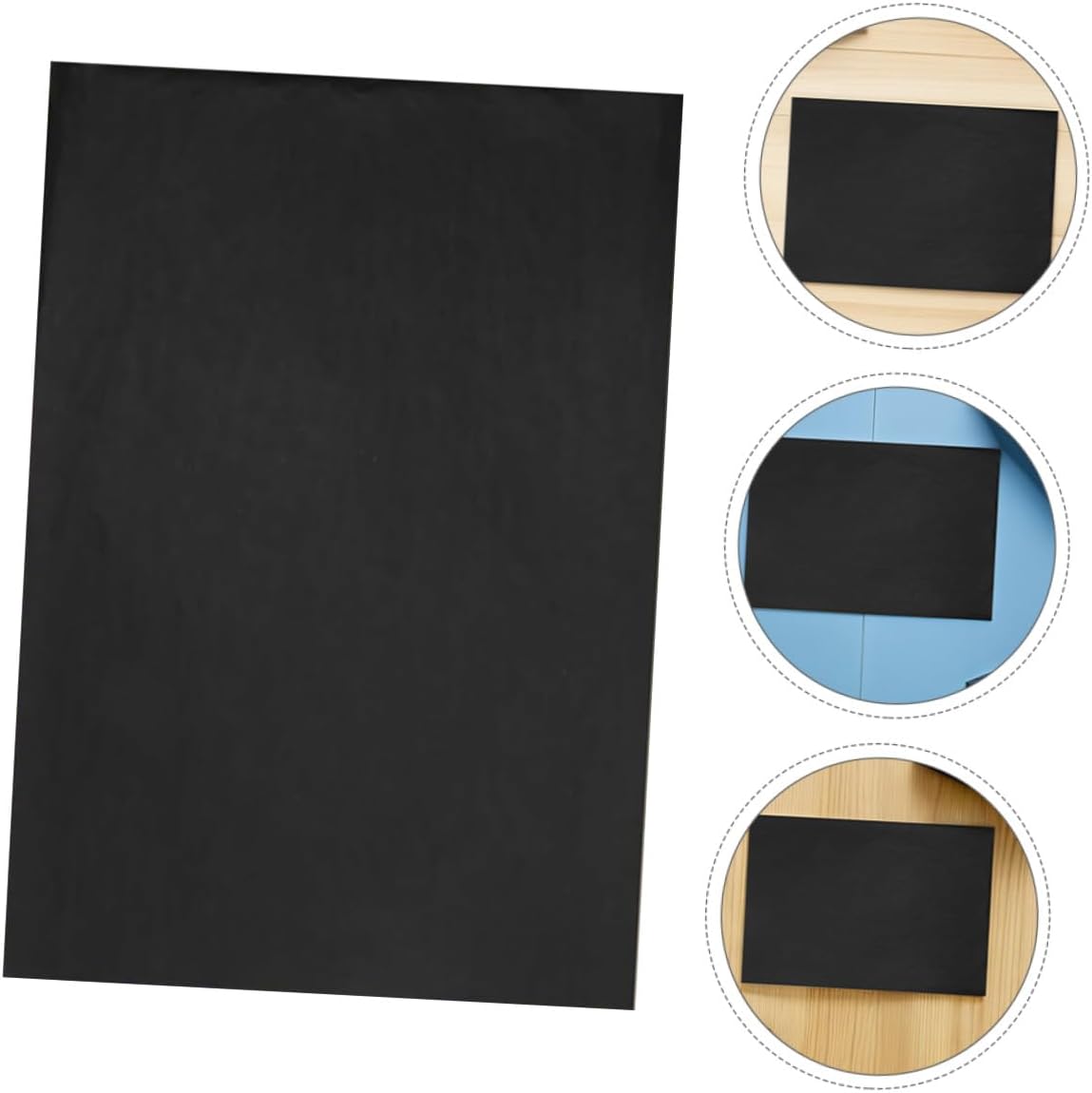 Black Tissue Paper Sheets Xmas 100 Pack 35x50cm for Gifts