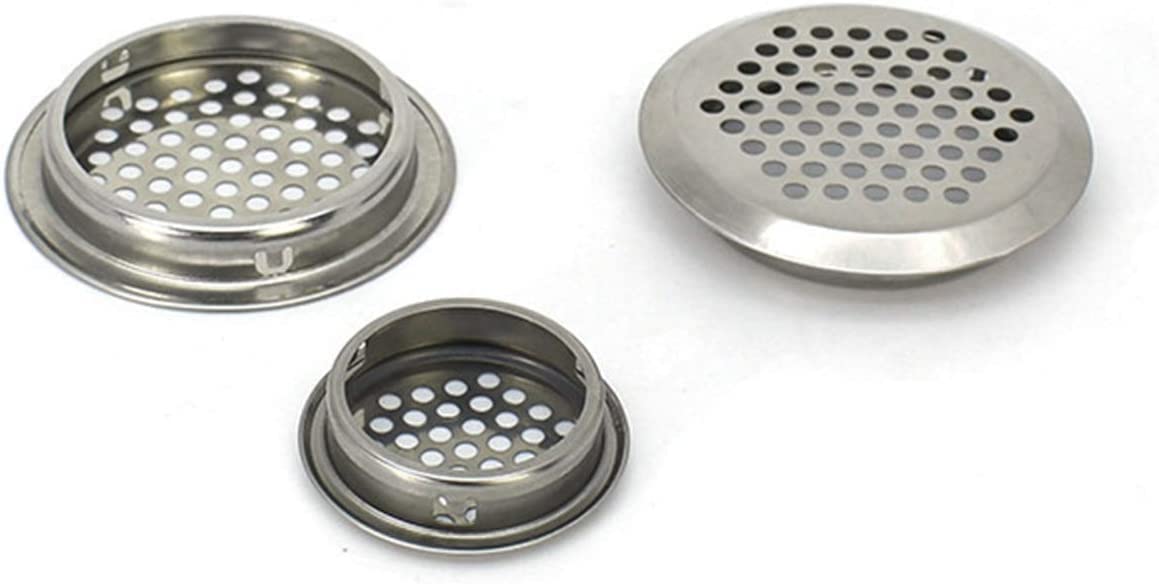 Dhetye 53Mm Ventilation Grille Air Vents Grille,Ventilation Opening Grille, 22Pcs Steel Louver Mesh Hole Plug Decoration Cover(53Mm)