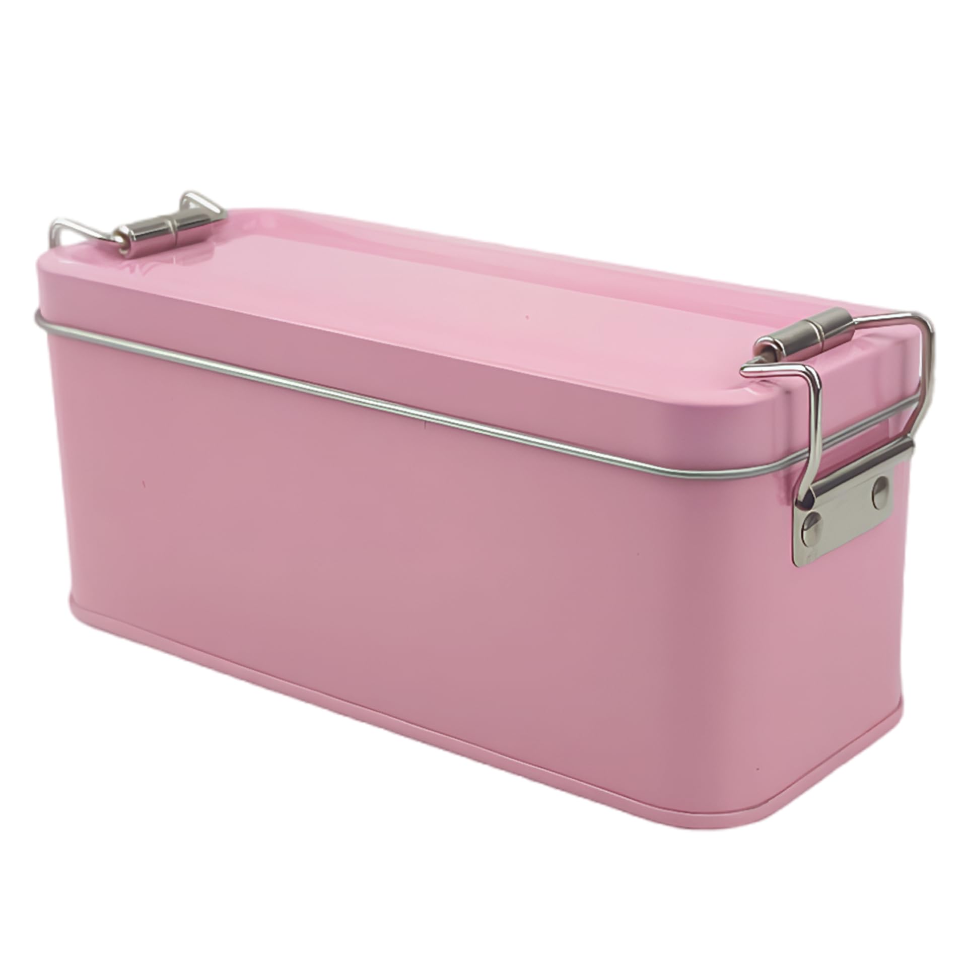 Latas para galletas con cierre hermético de metal de 5.9x2.4x2.6 pulgadas