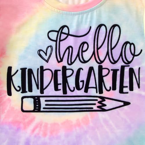 Image of MODNTOGA Kid Girl Boy First Day of School Shirt Back to School T-Shirt Hello Kindergarten 1st 2nd 3rd Grade Graphic Tee Tops