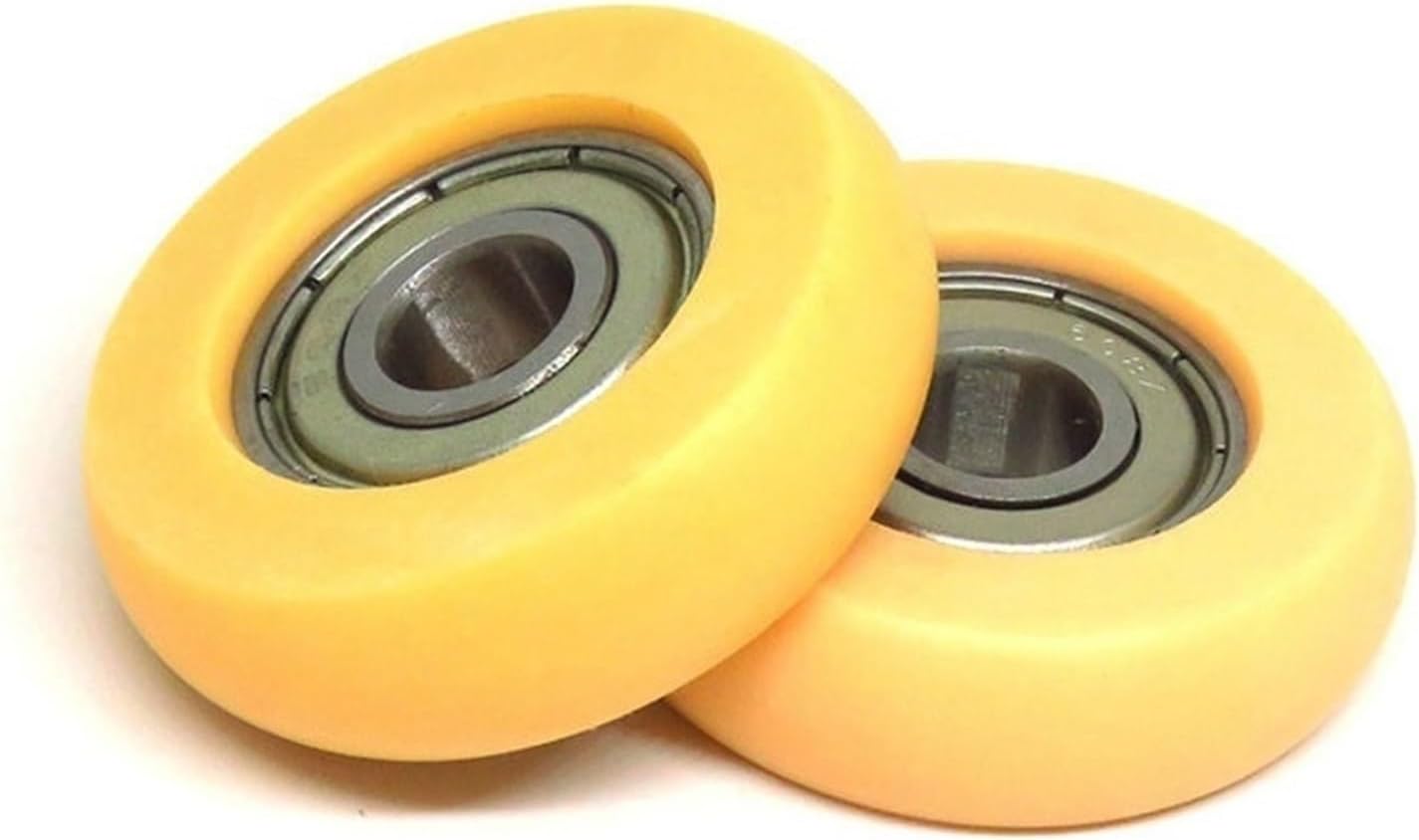 LANGshaw 2pcs OD 36mm Rowing Machine Pulleys POM Round Rollers with 608 Bearing BSR60836-10 Nylon 8x36x10mm Plastic Coated Bearings Leisurely (Color : Orange)