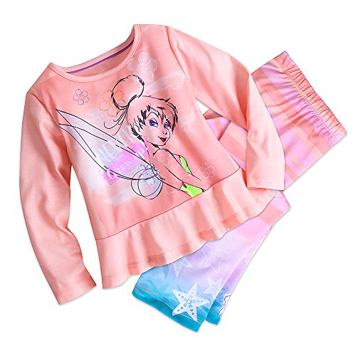 Disney Tinker Bell Sleep Set Pajamas for Girls Size 7/8