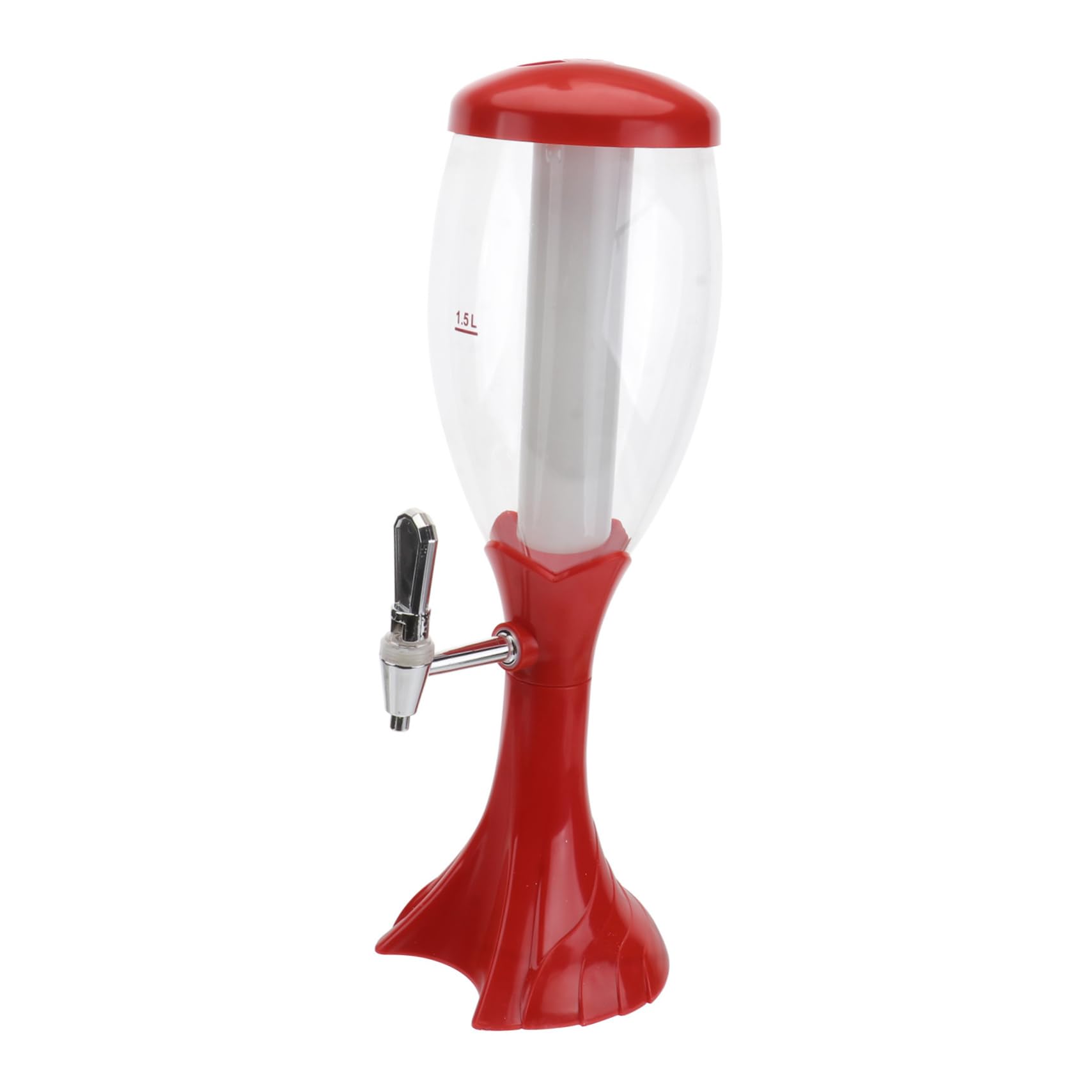 COLLBATH 1.5l Beer Dispenser Tower Faucet Stylish Party Beer Tower Beverage Dispenser for Practical Beer Barrel