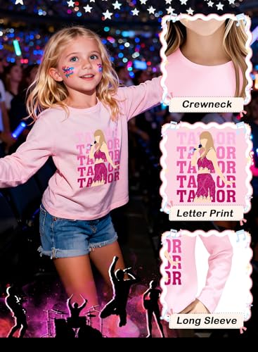 Image of Girl Country Music T-Shirt - Kids Singer Letters Graphic Birthday Shirts Gifts Fan Song Tour Concert Outfit Top