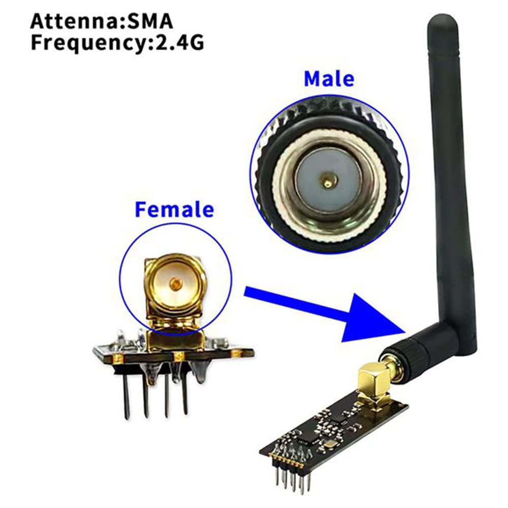 Gokoti NRF24L01+ Funkmodule 4er Set - 2.4GHz Wireless Mit 1100m Reichweite Für Arduino